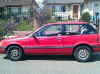 1989 Red 3 Door Hatchback