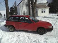 1991 Red 3 Door Hatchback